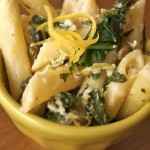 lemon cream pasta with spinach and capers