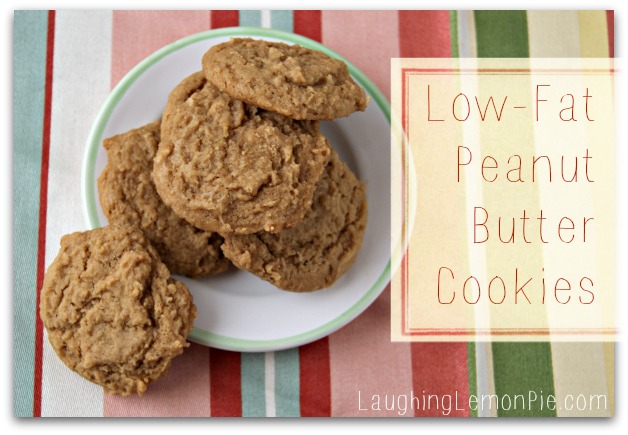 low-fat peanut butter cookies from laughinglemonpie.com