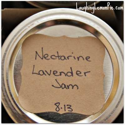 nectarine jam with lavender laughinglemonpie.com