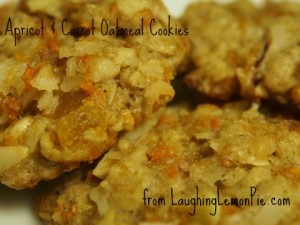 Apricot & Carrot Oatmeal Cookies from LaughingLemonPie.com