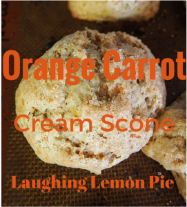 Orange Carrot Cream Scones on LaughingLemonPie.com