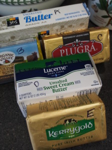 Better Butter Tasting 2015, LaughingLemonPie.com
